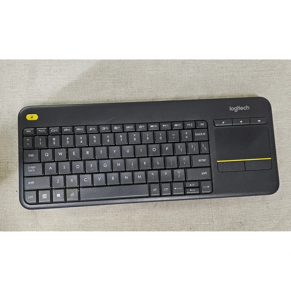 Logitech K400 Plus Wireless Keyboard Touchpad Black Y-R0055 Media TV PC Slim